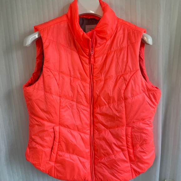 Aeropostale Jackets & Blazers - Aeropostale Ultralight Dayglo Orange Vest, Women's XL